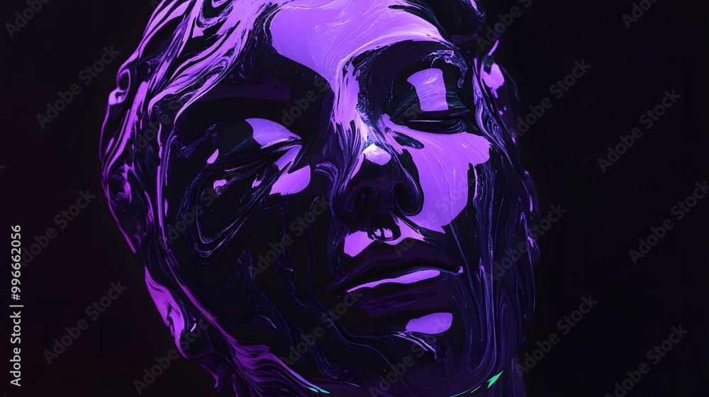 Art, Female Face on Black Background, 3D Robot Style, Abstract Image, Texture, Pattern Background, Wallpaper, Cover and Screen of Smartphone, PC, Laptop, 9:16 and 16:9 Format Art, Female Face on Black Background, 3D Robot Style, Abstract Image, Texture, Pattern Background, Wallpaper, Cover and Screen of Smartphone, PC, Laptop, 9:16 and 16:9 Format