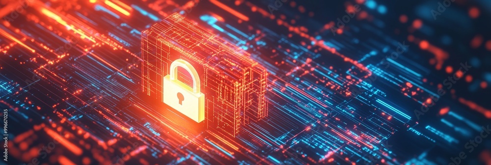 Digital lock securing file in cyber space