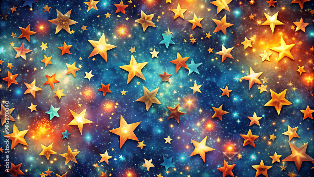Starry Night Sky Background. Starry Night Sky Background.