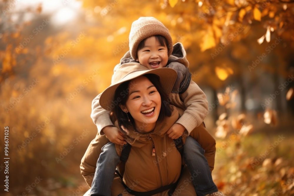 Laughing autumn child adult. Laughing autumn child adult.
