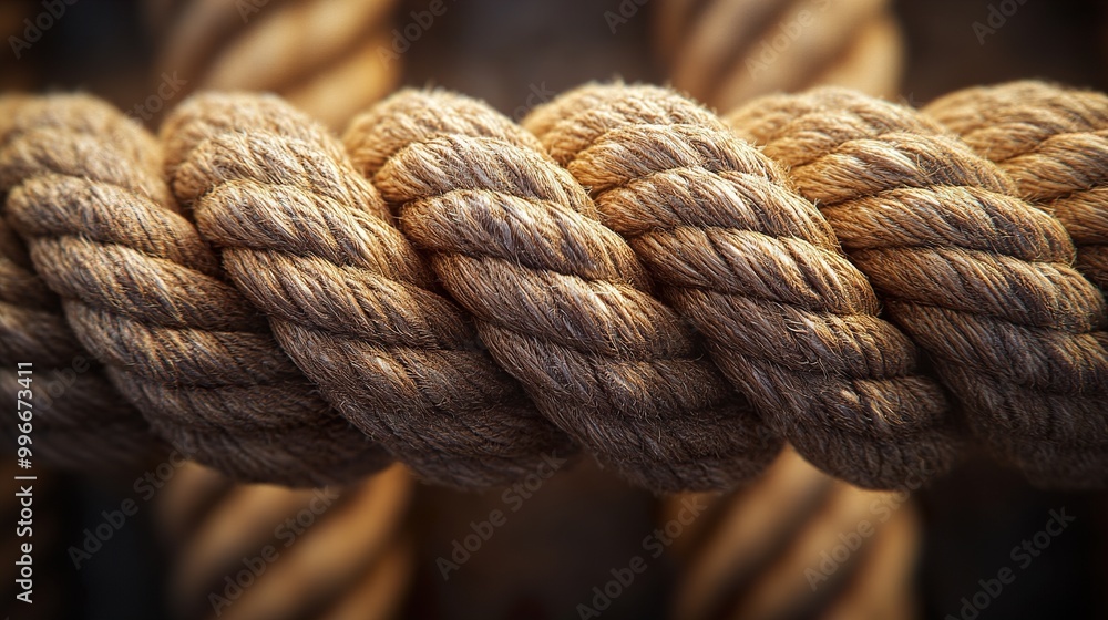 Close Up of a Woven Rope Texture Close Up of a Woven Rope Texture