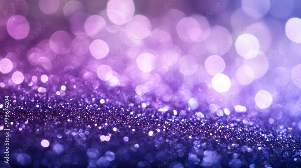 Abstract purple and white bokeh background with glitter. Abstract purple and white bokeh background with glitter.