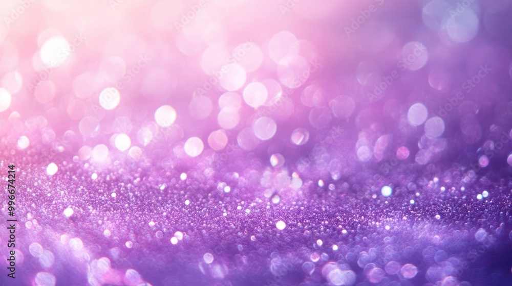 Abstract purple glitter with bokeh lights background. Abstract purple glitter with bokeh lights background.