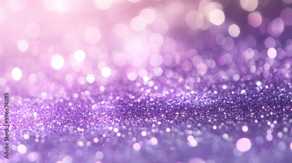 Purple bokeh background with glitter. Purple bokeh background with glitter.