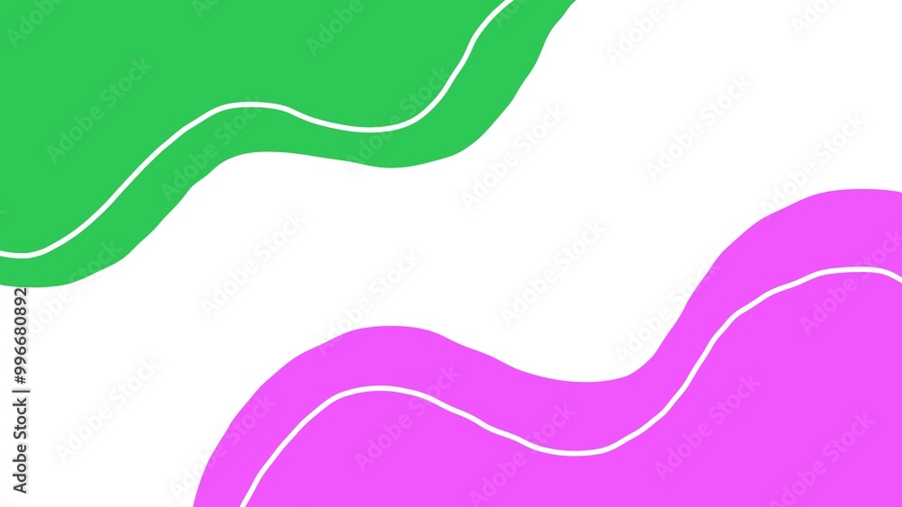 Aesthetic abstract background of green and purple waves Aesthetic abstract background of green and purple waves