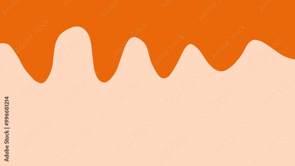 A bright orange wave-like top border contrasts against a soft beige background, creating a vibrant and playful visual flow in a minimalistic design. A bright orange wave-like top border contrasts against a soft beige background, creating a vibrant and playful visual flow in a minimalistic design.
