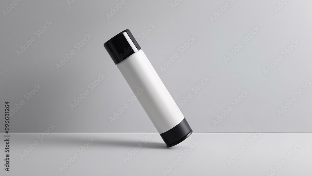 Fototapeta premium Spray Can mockup Design, isolated, spray, white, container, blank, bottle, packaging, mockup, aerosol