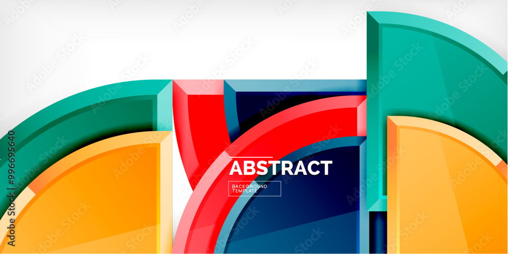 Glossy circles geometric background. Vector Illustration For Wallpaper, Banner, Background, Card, Book Illustration, landing page Glossy circles geometric background. Vector Illustration For Wallpaper, Banner, Background, Card, Book Illustration, landing page
