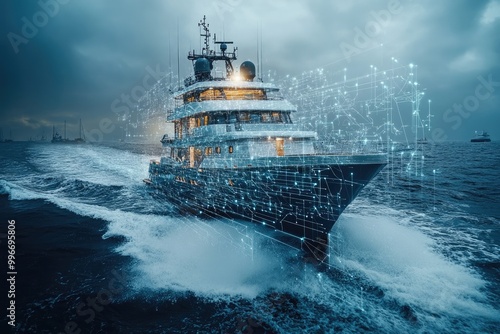 Smart boat: an advanced watercraft equipped with cutting-edge technology, automated navigation, integrated sensors, eco-friendly systems, and smart connectivity for an enhanced boating experience.