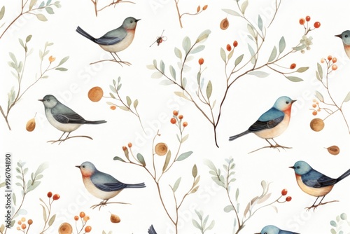 Bird pattern backgrounds wallpaper.