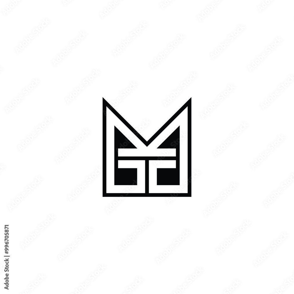 Alphabet letters Initials Monogram logo MT, TM Alphabet letters Initials Monogram logo MT, TM