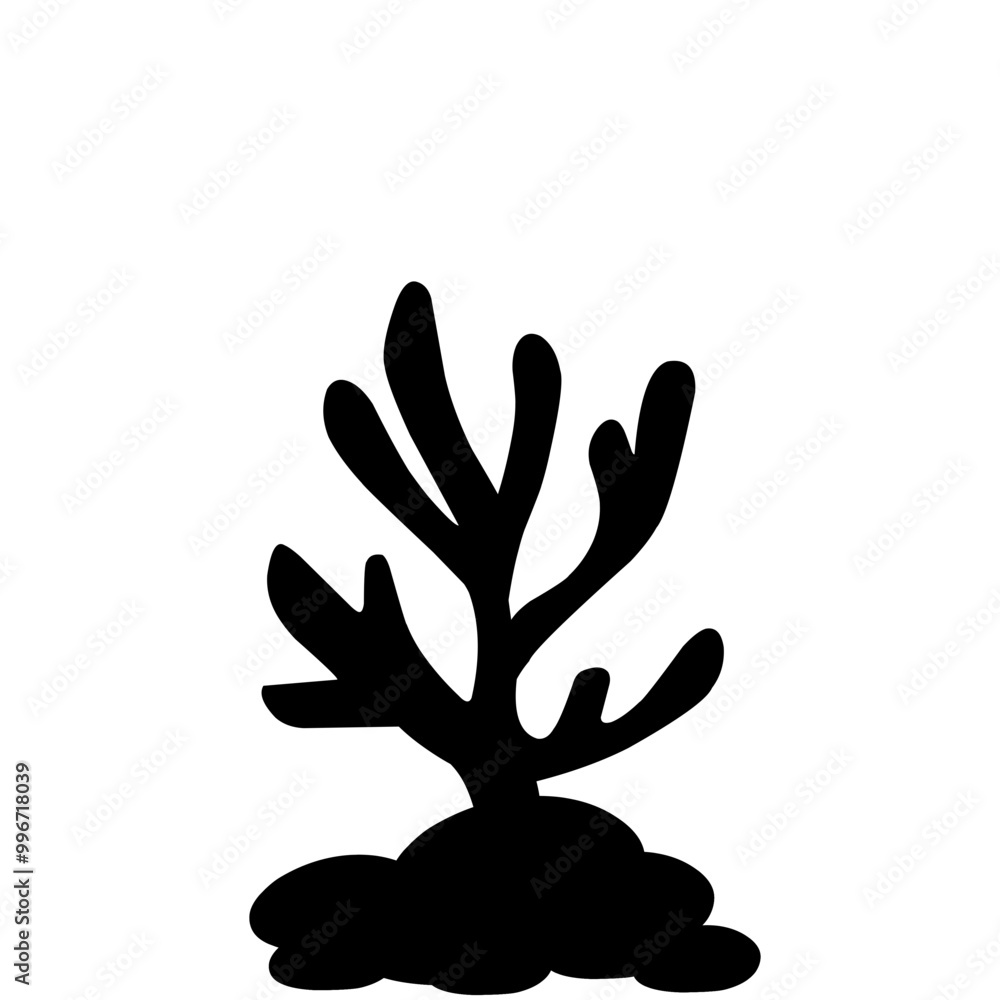 Coral Silhouette Coral Silhouette