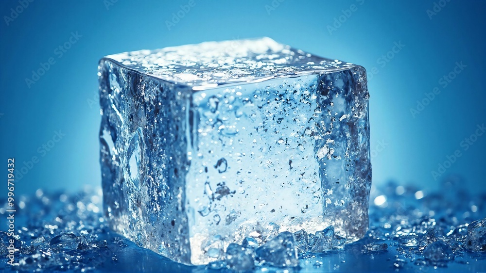 青い背景の上に置かれた洗練された大きな氷の塊
Polished large ice blocks placed on blue background
青い背景の上に置かれた洗練された大きな氷の塊
Polished large ice blocks placed on blue background