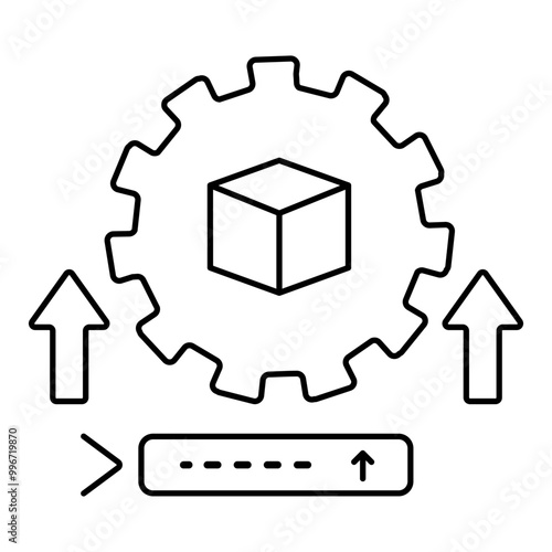 Scenario Generation Icon. Representing Scenario Creation. Model Simulation. Scenario Analysis. Testing Scenarios. Vector Editable icon.