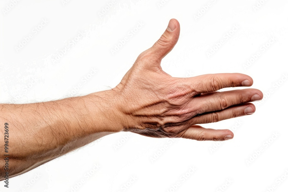 Man hand finger white background gesturing. Man hand finger white background gesturing.