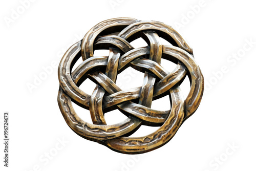 Celtic Knot Isolated on Clear Transparent Background HD 4K Resolution for Stock Photography and Artistic Design Needs photo