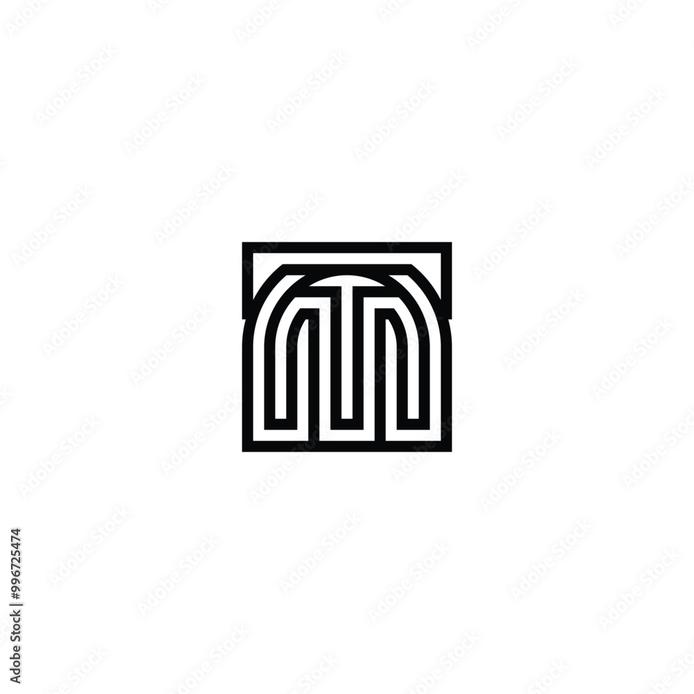 Alphabet letters Initials Monogram logo MT TM Alphabet letters Initials Monogram logo MT TM