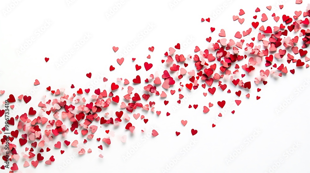 Bold Red Heart Brush Stroke - Expressive Love Art on White Background Bold Red Heart Brush Stroke - Expressive Love Art on White Background