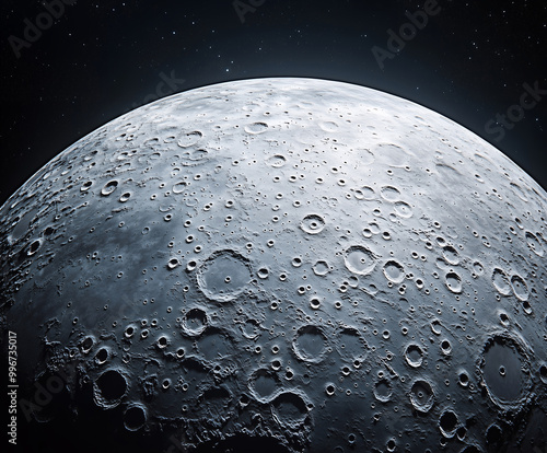 Craters of the Moon: A Spectacular Celestial View photo