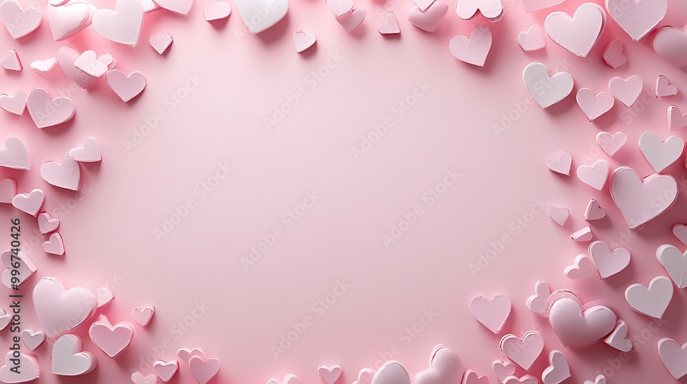 Bold Red Heart Brush Stroke - Expressive Love Art on White Background