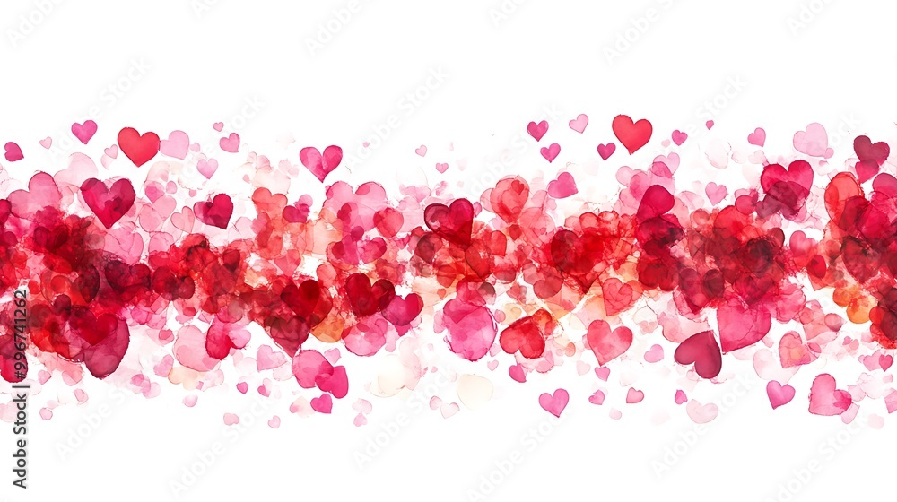 Bold Red Heart Brush Stroke - Expressive Love Art on White Background Bold Red Heart Brush Stroke - Expressive Love Art on White Background