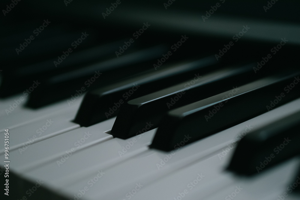 Close-Up Shots of Playing Piano Keys Close-Up Shots of Playing Piano Keys