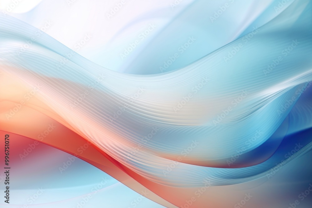 Naklejka premium Abstract glass transparent on swirl wave motion glitch effect background backgrounds futuristic pattern.