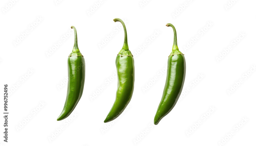 Three green jalape?o peppers isolated on a black background. Three green jalape?o peppers isolated on a black background.