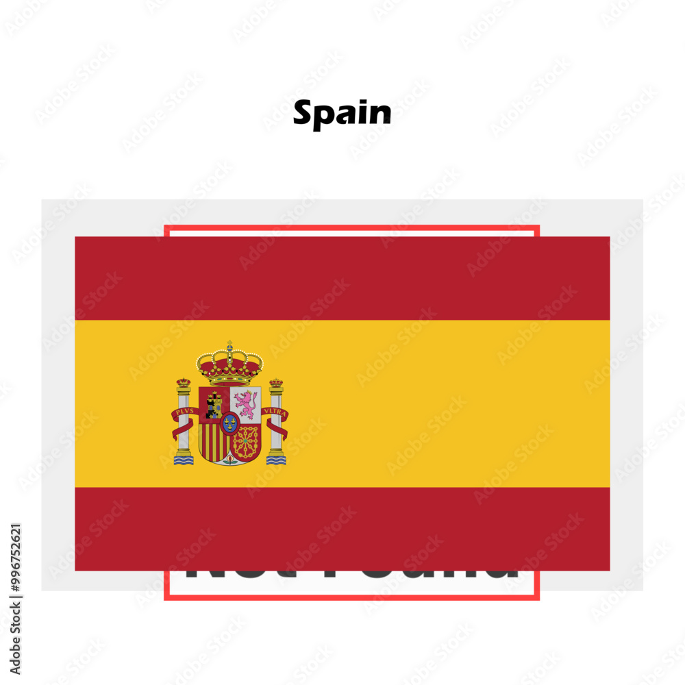 Spain flag single isolated vector icon Spain flag single isolated vector icon