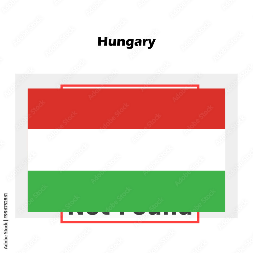 Hungary flag single isolated vector icon Hungary flag single isolated vector icon