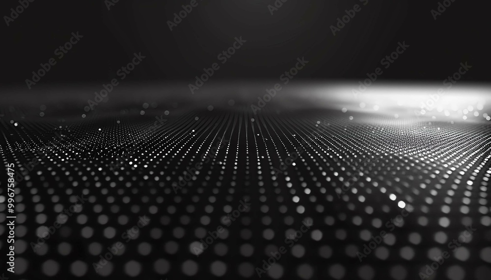 Black background with a faint, single white dot grid pattern on the top half, modern and clean, spacious lower section for text Black background with a faint, single white dot grid pattern on the top half, modern and clean, spacious lower section for text