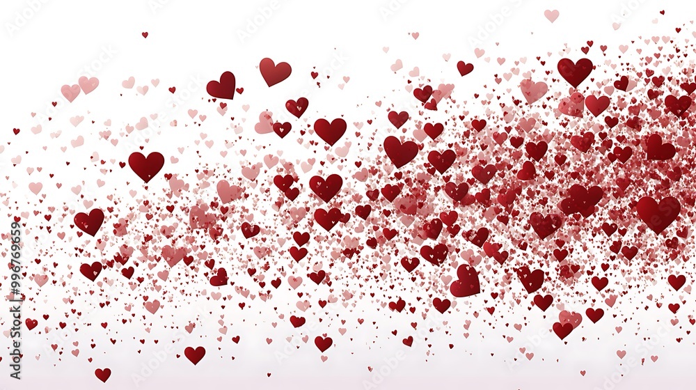 Obraz premium Heart Shapes Collection: A Stunning Visual Array of Black, Red, Wooden, and Floating Hearts Symbolizing Love, Passion, and Romance in Abstract and Artistic Expressions