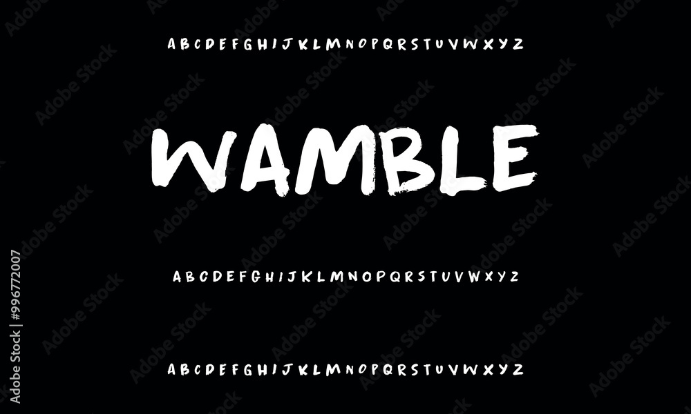 Obraz premium Handwritten Brush Font - Perfect for Invitations