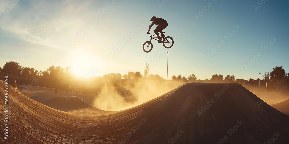 Naklejka premium BMX Rider Backflip