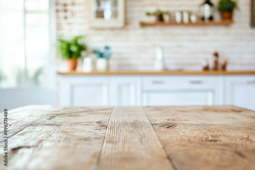 A rustic wooden dining table with chairs in a cozy home, with sunlight filtering through large windows A rustic wooden dining table with chairs in a cozy home, with sunlight filtering through large windows