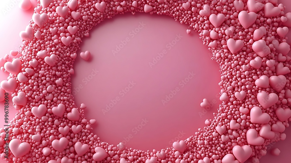 Bold Red Heart Brush Stroke - Expressive Love Art on White Background