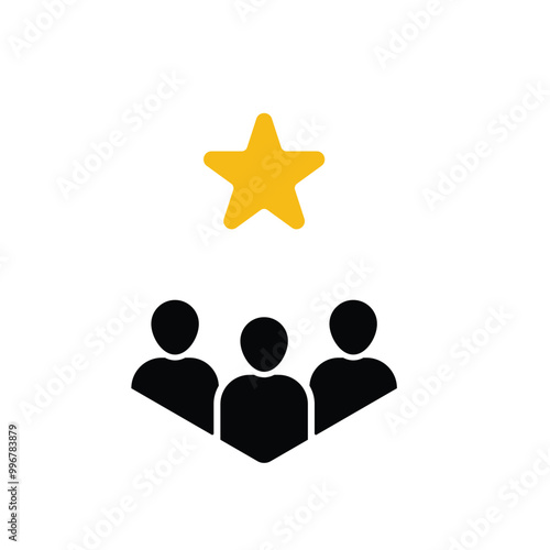 client loyalty or customer satisfaction icon. concept of positive testimonial for great effective business. flat style trend modern membership logotype graphic
