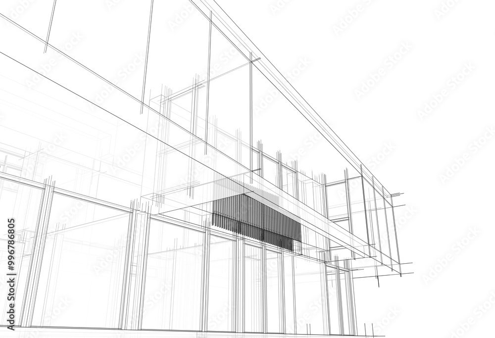 3d rendering of modern architecture 3d rendering of modern architecture