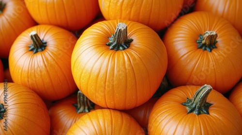 Colorful pumpkins are prominently displayed at a wholesale market, celebrating the season