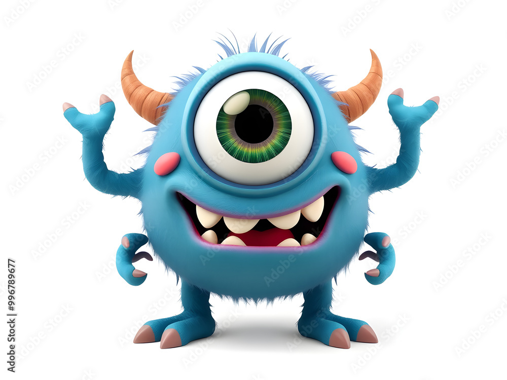 cute monster with one big eye
cute monster with one big eye