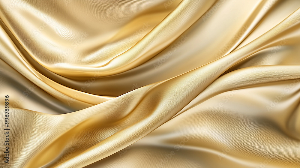 Fototapeta premium Soft Gold Metallic Fabric Texture for Elegant Designs