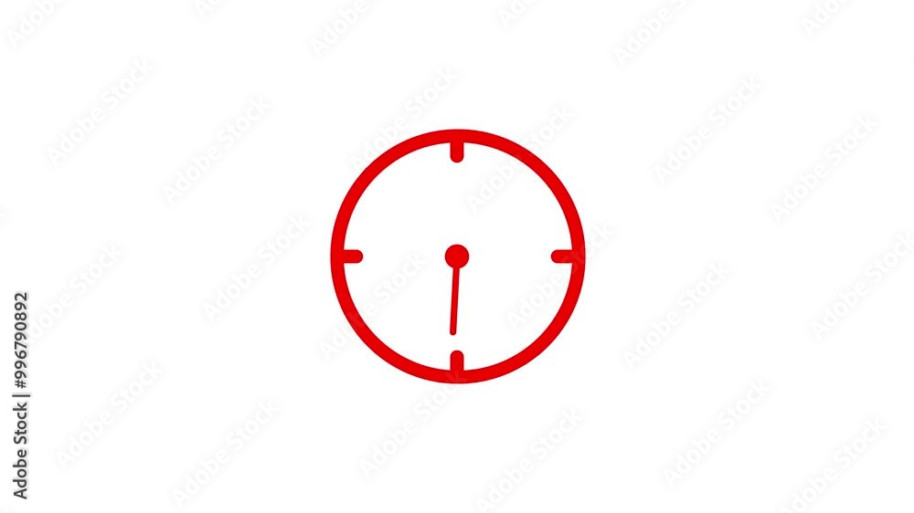moving arrows in 12 hour loop. Simple clock icon . Clock Counting Down 12 Hour Day Fast Speed. 4k video moving arrows in 12 hour loop. Simple clock icon . Clock Counting Down 12 Hour Day Fast Speed. 4k video