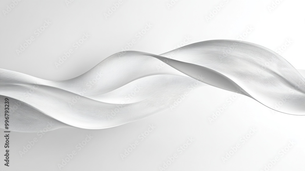 A high-quality image of a single flowing line, gently curving across a clean white background A high-quality image of a single flowing line, gently curving across a clean white background
