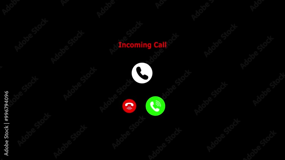 Video Call Ringing Screen Incoming Call Screen Animation with Accept and Decline Option And Copy ...