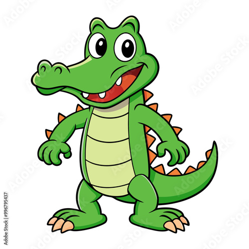 Download Alligator Vector Art Illustration Eps File For Design.