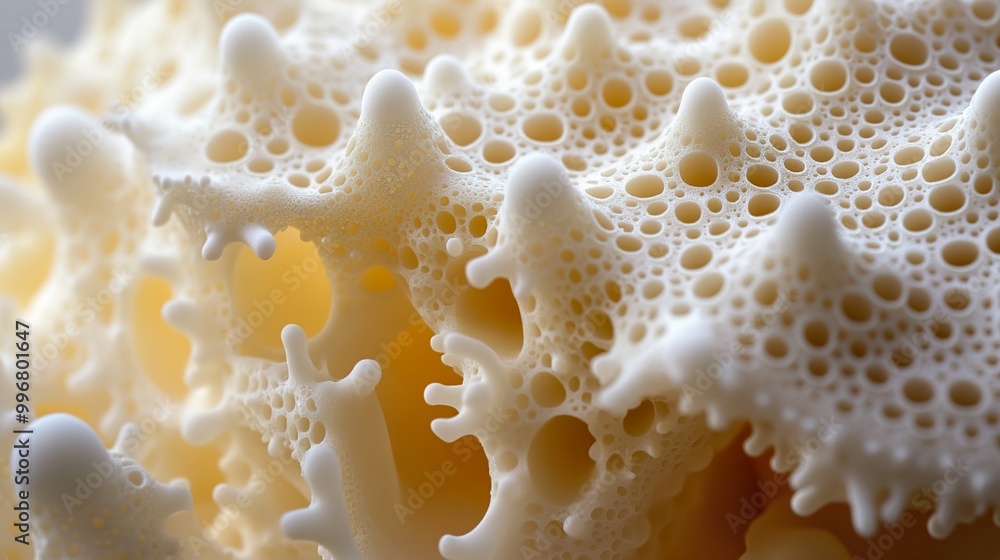 Close-up Macro Photography of Milk Foam Bubbles Close-up Macro Photography of Milk Foam Bubbles