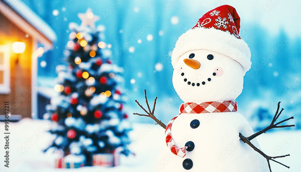 snowman in the winter snowman in the winter
