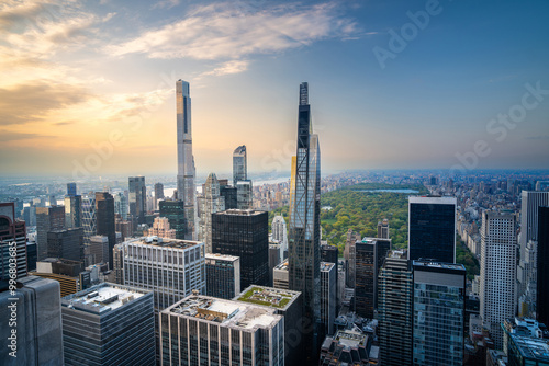 Modern buildings in NewYork city skyline, New York, United States of America