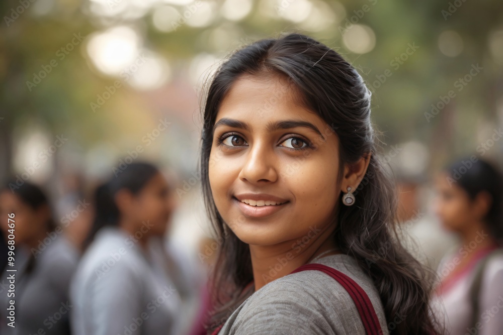 Indian Woman, portrait and medical student at university Indian Woman, portrait and medical student at university