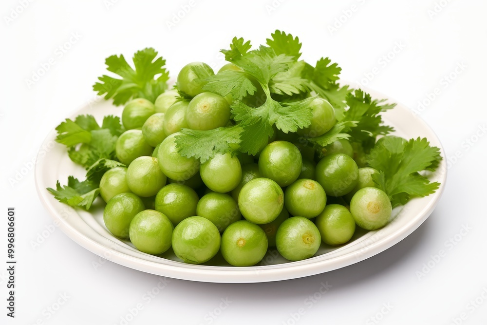 Close up view of fresh coriander on white background a natural organic herb for healthy cooking Close up view of fresh coriander on white background a natural organic herb for healthy cooking